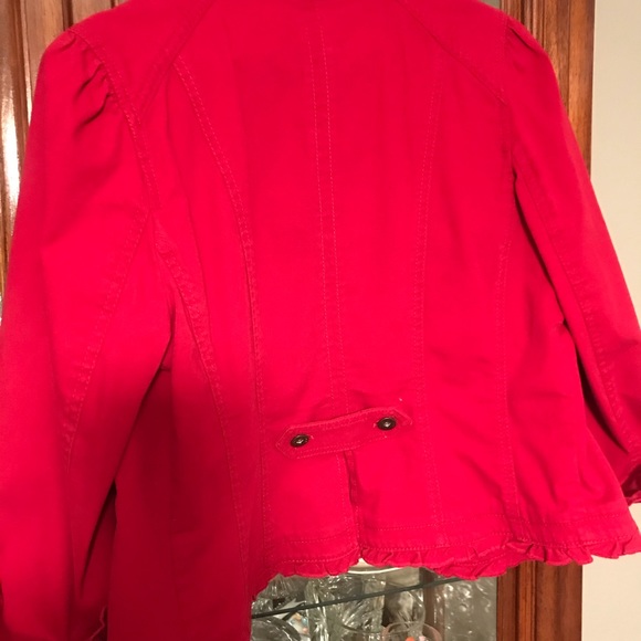 Red Jean Jacket - Picture 4 of 4